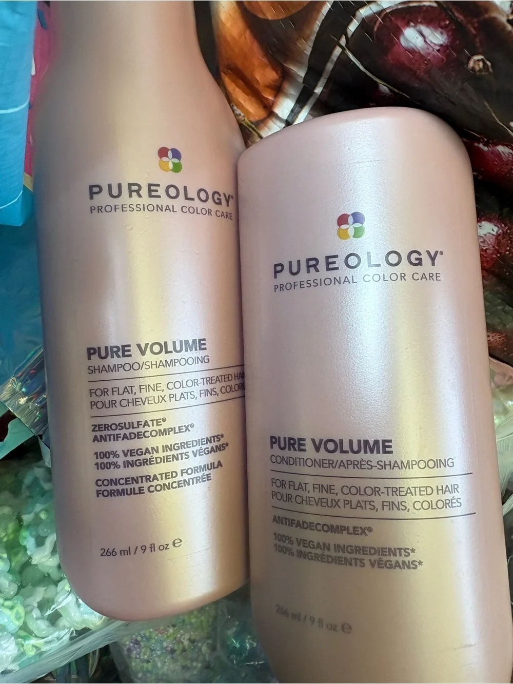 Pureology Pure Volume Shampoo & Conditioner - Light Pink